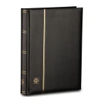 Classificatore in pelle rigenerata PREMIUM S64 A4 a32 fogli neri senza custodia Nero Leuchtturm 1
