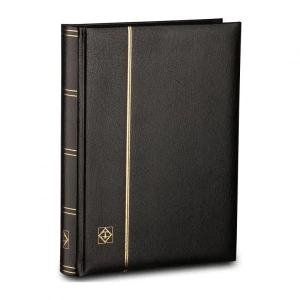 Classificatore in pelle rigenerata PREMIUM S64 A4 a32 fogli neri senza custodia Nero Leuchtturm 1