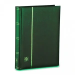 Classificatore in pelle rigenerata PREMIUM S64 A4 a32 fogli neri senza custodia Verde Leuchtturm 1