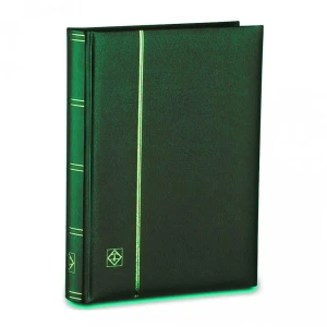 Classificatore in pelle rigenerata PREMIUM S64 A4 a32 fogli neri senza custodia Verde Leuchtturm 1
