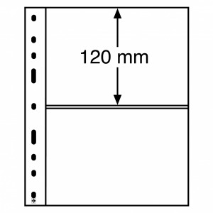 Fogli trasparenti OPTIMA 2 C a 2 tasche da 180x120 mm 10 pz. Leuchtturm