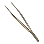 Pinzetta per francobolli LUXUS a punta dritta da 12 cm con astuccio Leuchtturm 1