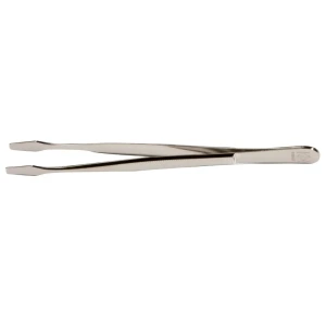 Pinzetta per francobolli LUXUS a punta dritta quadra da 15 cm con astuccio Leuchtturm 1