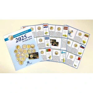 Fogli 2 Euro COMMEMORATIVI 2025 Seconda parte Abafil