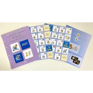 Fogli ALBUM 2 Euro COMMEMORATIVI SMART 2025 Abafil