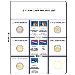 Inserti 2 Euro commemorativi 2025 esclusa Germania Master Phil