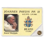 Medagliette dorata celebrativa della Beatificazione di Papa Giovanni Paolo II 1