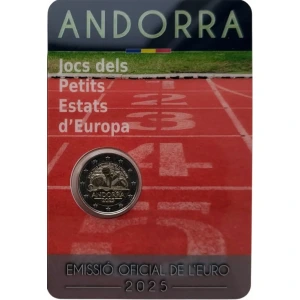 2025 2 Euro Giochi dei Piccoli Stati d Europa FDC in blister Andorra blister 1