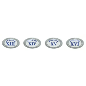 Etichette adesive numeri romani per cartelle Volume XIII XIV XV XVI Abafil