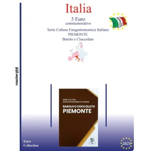 Inserto 5 Euro Italia Barolo e Cioccolato in folder 2025 Master Phil