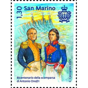 2025 Bicentenario della scomparsa di Antonio Onofri 1 v. San Marino