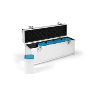 Portamonete CARGO SQ in alluminio per 5 tubi portamonete Sqube Leuchtturm 1