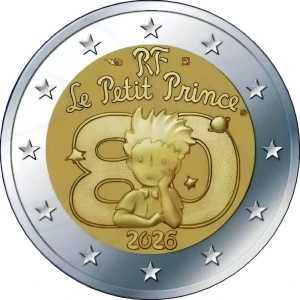 2026 2 Euro Il Piccolo Principe FDC in coin card Francia