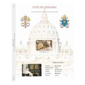 Foglio Coin Card n. 4 Vaticano 2025 1 Euro Abafil