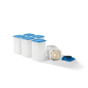 Tubo anti ossidazione SQUBE per 20 monete da 38 a 39 mm 6 pz.Leuchtturm 1