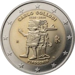 2026 2 Euro 200° della nascita di Carlo Collodi Pinocchio Italia