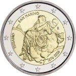 2026 2 Euro 450° della scomparsa di Tiziano FDC San Marino