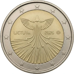 2026 2 Euro Indipendenza energetica della Lituania Lituania