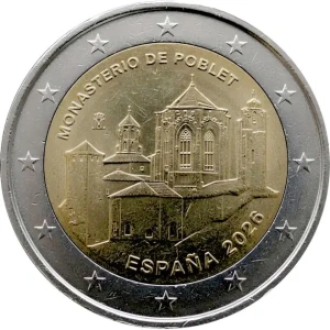 2026 2 Euro Monastero di Santa Maria di Poblet Spagna