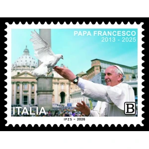 2026 Francobollo commemorativo di Papa Francesco 1 v. Italia