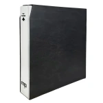 Cartella a 4 anelli TOP BINDER simil carbonio bianca con custodia nera vuota Master Phil