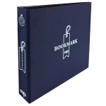 Cartella a 4 anelli per segnalibri BOOKMARK senza custodia blu vuota Master Phil 1