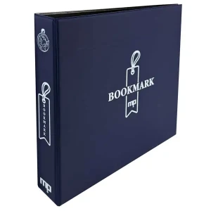 Cartella a 4 anelli per segnalibri BOOKMARK senza custodia blu vuota Master Phil 1