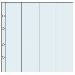 Inserti trasparenti BOOKMARK a 4 tasche verticali Master Phil