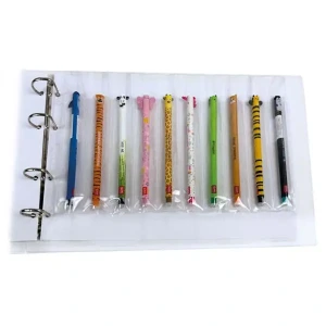 Inserti trasparenti SCRIVIMI a 10 tasche verticali per penne singole Master Phil 1