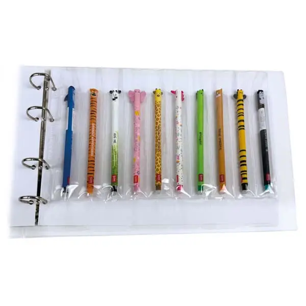 Inserti trasparenti SCRIVIMI a 10 tasche verticali per penne singole Master Phil 1 Inserti trasparenti SCRIVIMI a 10 tasche verticali per penne singole Master Phil 1
