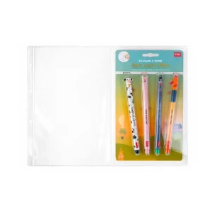 Inserti trasparenti SCRIVIMI a 2 tasche verticali per penne in blister Master Phil 1