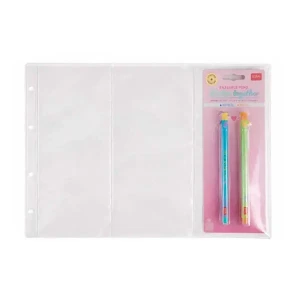 Inserti trasparenti SCRIVIMI a 3 tasche verticali per penne in blister Master Phil 1
