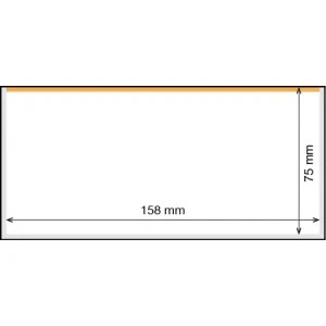 Buste protettive BASIC 158 da 158x75 mm 50 pz. Leuchtturm 1