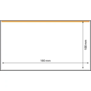 Buste protettive BASIC 180 da 180x100 mm 50 pz. Leuchtturm 1