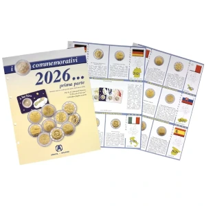 Fogli 2 Euro COMMEMORATIVI 2026 Prima parte Abafil