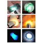 Lampada UV ricaricabile a onde lunghe con torcia a luce LED bianca e calda Lindner 7