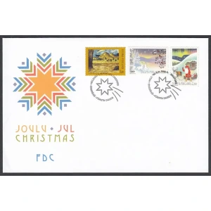 1999 Natale 1 Busta FDC serie completa di cui 1 valore E.C. di Finlandia con Italia Finlandia