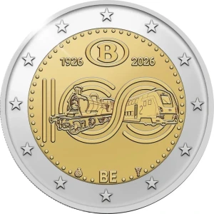 2026 2 Euro Ferrovie Statali Belghe SNCB Belgio