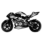 Etichetta adesiva tematica Moto 1 pz. Marini