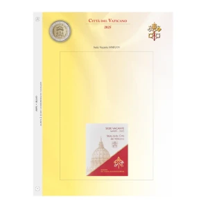 Foglio ALBUM 2 Euro VATICANO in folder 2025 Sede Vacante Abafil