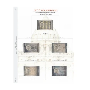 Foglio Coin Card Vaticano 2025 1 Euro PorteSante Abafil