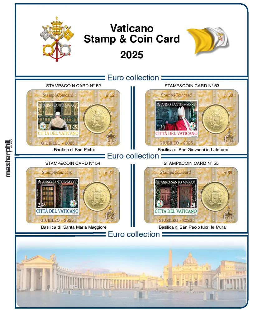 Inserto STAMPeCOIN CARD VATICANO 2025 Master Phil Inserto STAMPeCOIN CARD VATICANO 2025 Master Phil