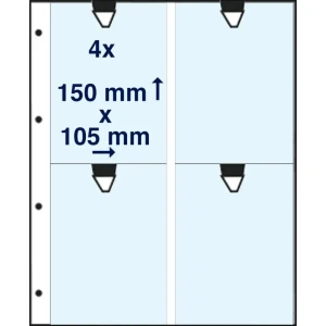 Tasche ALFA 305 T4 a 4 tasche da 105x150 mm 10 pz. Marini 1