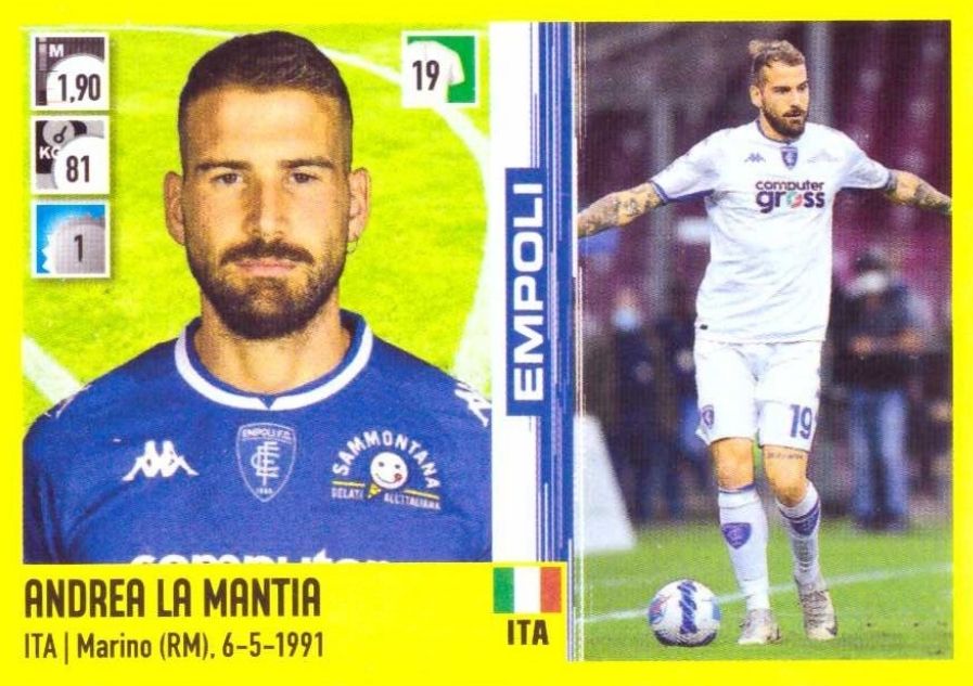 107 andrea la mantia 21 22 Panini A R 107 andrea la mantia 21 22 Panini A R
