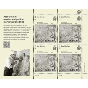 2026 50° della scomparsa di Aldo Volpini 1 MF da 4 v. con illustrazione San Marino