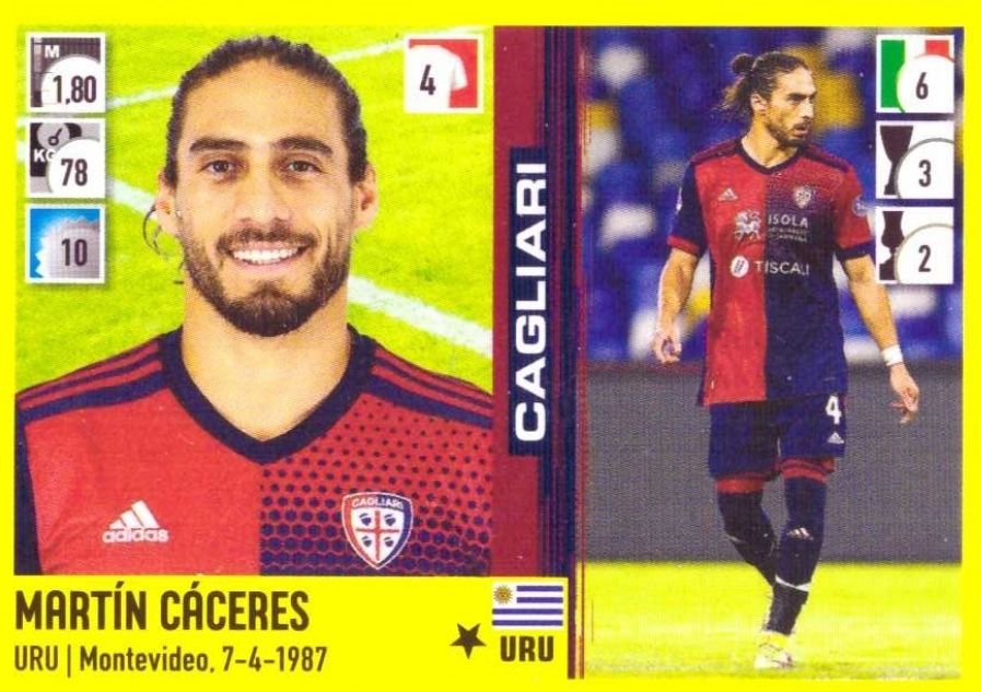 66 martin caceres 21 22 Panini A R 66 martin caceres 21 22 Panini A R