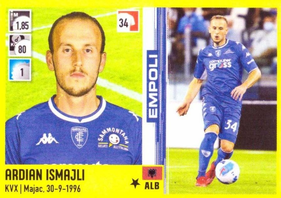 87 ardian ismajli 21 22 Panini A R 87 ardian ismajli 21 22 Panini A R
