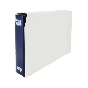 Cartella a 4 anelli MAXI JUMBO blu con custodia bianca vuota Master Phil 1