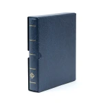 Cartella a 4 anelli OPTIMA F con custodia Blu Leuchtturm 1