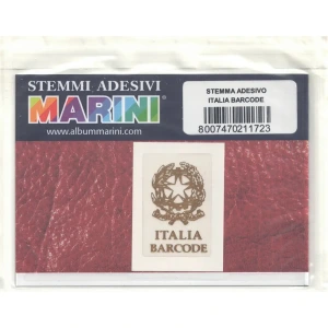 Etichetta adesiva stemma Italia Barcode 1 pz. Marini